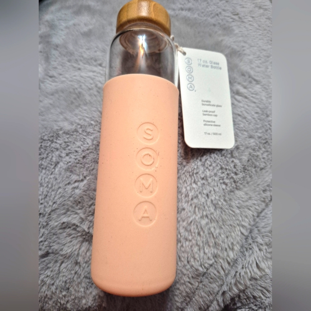 Full Circle Home Soma Glass Water Bottle with Silicone Sleeve